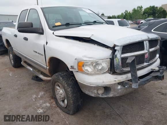 2004 Dodge 2500 SLT with VIN 3D7KU28CX4G245631, listed as a IAAI auction lot 43089768 with Not provided miles and . Bid and sale history available at DreamBid. Image 1.