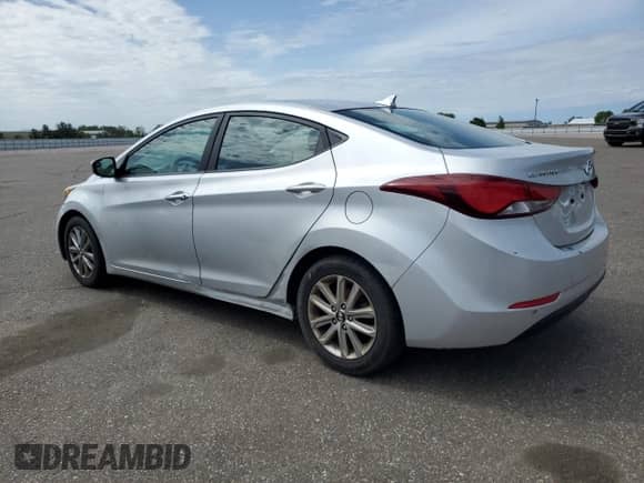 2014 Hyundai Elantra SE with VIN KMHDH4AE9EU037281, listed as a Copart auction lot 57853055 with 124,338 mi miles and Clean title. Bid and sale history available at DreamBid. Image 2.
