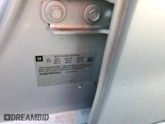 2016 Chevrolet Malibu LS с VIN 1G1ZB5ST6GF222533, выставлен на аукционе Copart как лот 87064385 с пробегом 140 643 миль миль и Чистый • Clean title. История ставок и продаж доступна на DreamBid. Изображение 13.