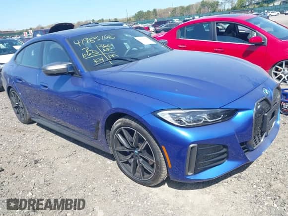 2024 BMW i4 M50 с VIN WBY33AW09RFS60679, выставлен на аукционе IAAI как лот 41983706 с пробегом 2 665 миль миль и . История ставок и продаж доступна на DreamBid. Изображение 1.