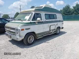 1990 Chevrolet Chevy Van with VIN 1GBEG25KXL7110285, listed as a IAAI auction lot 42875782 with 235,828 mi miles and . Bid and sale history available at DreamBid. Image 2.