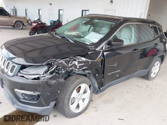 2021 Jeep Compass Altitude with VIN 3C4NJCBB6MT576896, listed as a IAAI auction lot 38196327 with 38,367 mi miles and . Bid and sale history available at DreamBid. Image 6.