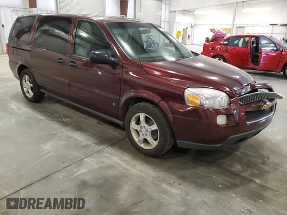 2007 Chevrolet Uplander LS Fleet with VIN 1GNDV23107D187785, listed as a Copart auction lot 72026875 with 167,447 mi miles and Salvage title. Bid and sale history available at DreamBid. Image 4.
