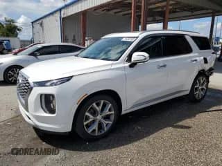 2021 Hyundai Palisade Limited with VIN KM8R54HE7MU204191, listed as a Copart auction lot 71636765 with 58,914 mi miles and Salvage title. Bid and sale history available at DreamBid. Image 1.