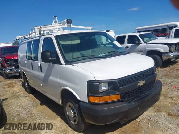 2016 Chevrolet Express Cargo with VIN 1GCWGAFF4G1241541, listed as a IAAI auction lot 43324923 with 147,917 mi miles and . Bid and sale history available at DreamBid. Image 1.