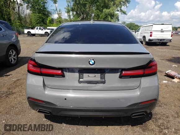 2021 BMW 5 Series 540i xDrive with VIN WBA73BJ0XMWX17876, listed as a Copart auction lot 64485835 with Not provided miles and Salvage title. Bid and sale history available at DreamBid. Image 6.