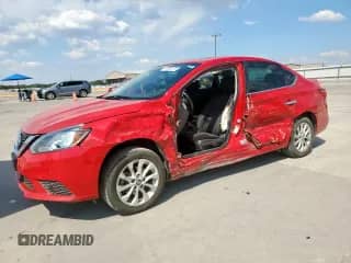 2017 Nissan Sentra SV with VIN 3N1AB7AP7HY303445, listed as a Copart auction lot 81953185 with 135,495 mi miles and Salvage title. Bid and sale history available at DreamBid. Image 1.