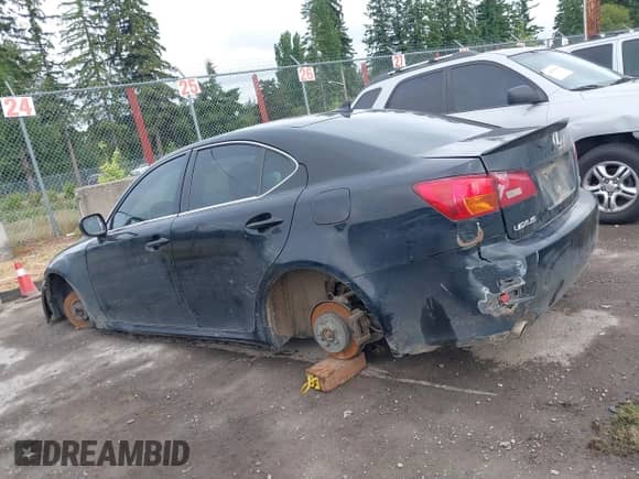 2008 Lexus IS 350 with VIN JTHBE262085017540, listed as a IAAI auction lot 42410781 with Not provided miles and . Bid and sale history available at DreamBid. Image 14.