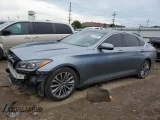 2015 Hyundai Genesis 3.8L z VIN KMHGN4JE6FU072870, wystawiony jako Copart lot #61078504 z przebiegiem 75 270 mil mil oraz Szkoda całkowita • Salvage title. Historia ofert i sprzedaży dostępna na DreamBid. Obrazek 1.