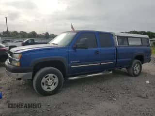 2003 Chevrolet Silverado 2500HD LS with VIN 1GCHC29U83E219503, listed as a Copart auction lot 54062855 with 202,447 mi miles and Salvage title. Bid and sale history available at DreamBid. Image 1.