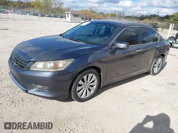 2013 Honda Accord EX z VIN 1HGCR2F70DA204253, wystawiony jako IAAI lot #43550298 z przebiegiem 186 433 mil mil oraz . Historia ofert i sprzedaży dostępna na DreamBid. Obrazek 2.