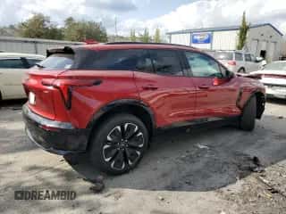 2024 Chevrolet Blazer EV eAWD RS with VIN 3GNKDCRJ4RS164939, listed as a Copart auction lot 43807305 with 2,020 mi miles and Salvage title. Bid and sale history available at DreamBid. Image 3.