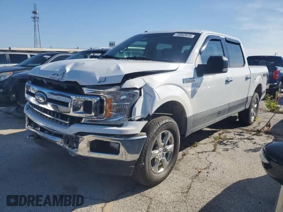 2018 Ford F-150 XL with VIN 1FTEW1E58JFE75389, listed as a Copart auction lot 70952815 with 109,135 mi miles and Salvage title. Bid and sale history available at DreamBid. Image 1.