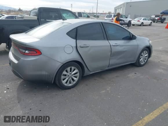 2014 Dodge Dart Aero with VIN 1C3CDFDH0ED693029, listed as a IAAI auction lot 41491784 with 206,513 mi miles and . Bid and sale history available at DreamBid. Image 4.