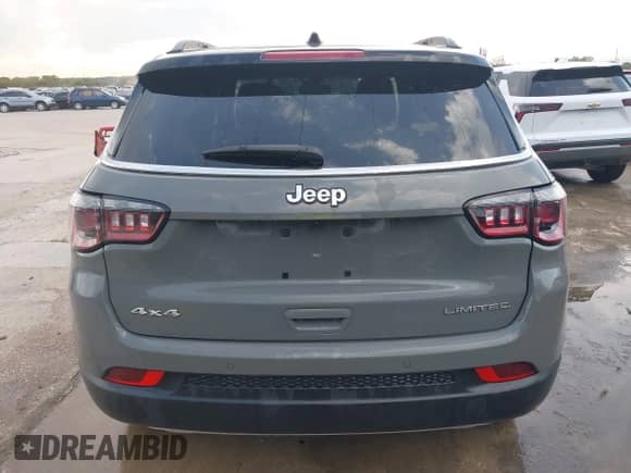 2023 Jeep Compass Limited with VIN 3C4NJDCN2PT565574, listed as a IAAI auction lot 43503801 with 54,953 mi miles and . Bid and sale history available at DreamBid. Image 16.