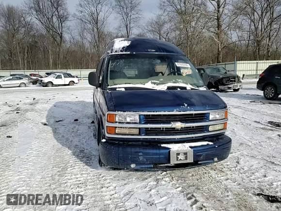 2000 Chevrolet Express Cargo YF7 with VIN 1GBFG15R0Y1276322, listed as a Copart auction lot 41976795 with 164,527 mi miles and Salvage title. Bid and sale history available at DreamBid. Image 11.