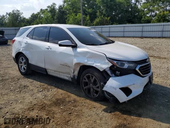 2018 Chevrolet Equinox LT z VIN 2GNAXTEX4J6168103, wystawiony jako Copart lot #65694455 z przebiegiem Nie podano mil oraz Szkoda całkowita • Salvage title. Historia ofert i sprzedaży dostępna na DreamBid. Obrazek 4.