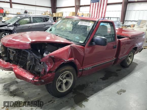 1998 Chevrolet S-10 LS с VIN 1GCCS1442W8133993, выставлен на аукционе Copart как лот 58015375 с пробегом 190 539 миль миль и Списание • Salvage title. История ставок и продаж доступна на DreamBid. Изображение 1.