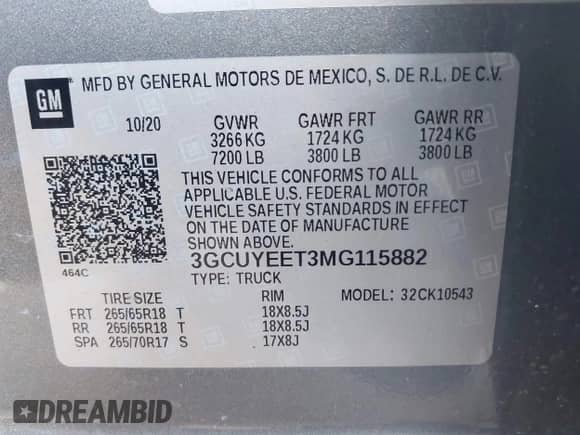 2021 Chevrolet Silverado 1500 RST с VIN 3GCUYEET3MG115882, выставлен на аукционе IAAI как лот 42331603 с пробегом 84 149 миль миль и . История ставок и продаж доступна на DreamBid. Изображение 9.