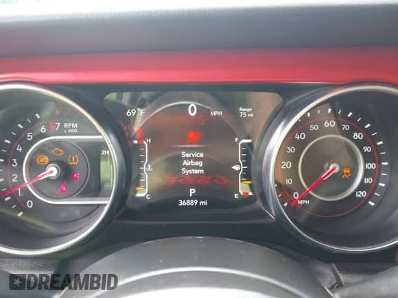 2022 Jeep Wrangler Rubicon with VIN 1C4HJXCG6NW121976, listed as a IAAI auction lot 43083908 with 36,889 mi miles and . Bid and sale history available at DreamBid. Image 7.