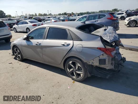 2022 Hyundai Elantra SEL with VIN KMHLN4AG0NU361810, listed as a Copart auction lot 80910045 with 59,958 mi miles and Salvage title. Bid and sale history available at DreamBid. Image 2.