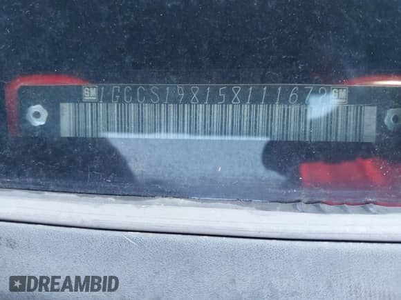 2005 Chevrolet Colorado Z85 с VIN 1GCCS198158111672, выставлен на аукционе IAAI как лот 41819150 с пробегом 138 461 миль миль и . История ставок и продаж доступна на DreamBid. Изображение 9.