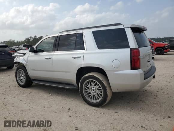 2020 Chevrolet Tahoe LS z VIN 1GNSCAKC9LR265813, wystawiony jako Copart lot #51955445 z przebiegiem 63 647 mil mil oraz Szkoda całkowita • Salvage title. Historia ofert i sprzedaży dostępna na DreamBid. Obrazek 2.