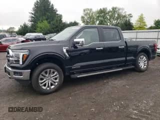 2025 Ford F-150 Lariat with VIN 1FTFW5LD5SFA45844, listed as a Copart auction lot 71048705 with 868 mi miles and Salvage title. Bid and sale history available at DreamBid. Image 1.
