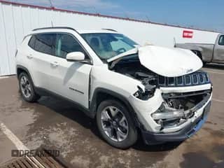 2019 Jeep Compass Limited with VIN 3C4NJCCB6KT662513, listed as a IAAI auction lot 43093491 with 72,674 mi miles and . Bid and sale history available at DreamBid. Image 1.
