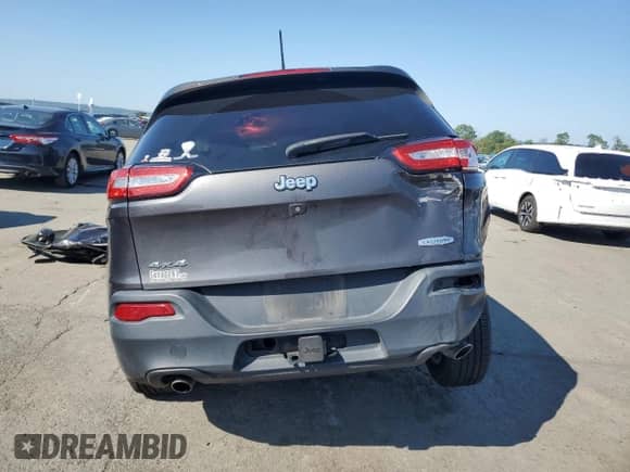 2014 Jeep Cherokee Latitude with VIN 1C4PJMCS4EW298279, listed as a Copart auction lot 80145615 with Not provided miles and Salvage title. Bid and sale history available at DreamBid. Image 6.