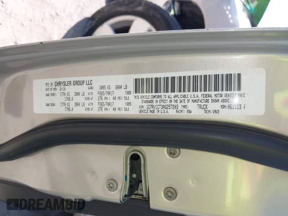 2010 Dodge 1500 SLT z VIN 1D7RV1CT3AS257203, wystawiony jako IAAI lot #42180789 z przebiegiem 167 472 mil mil oraz . Historia ofert i sprzedaży dostępna na DreamBid. Obrazek 9.