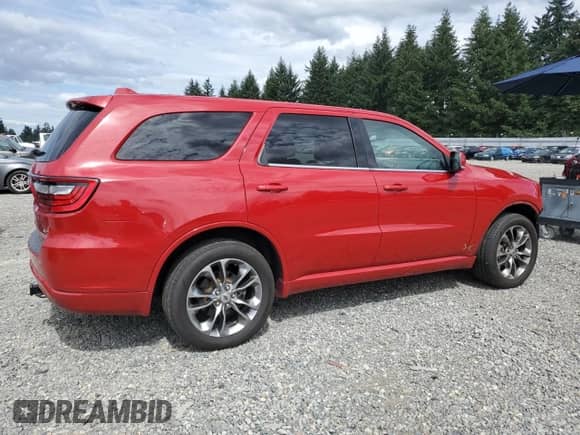 2019 Dodge Durango GT Plus z VIN 1C4RDJDG5KC664143, wystawiony jako Copart lot #68780515 z przebiegiem 135 538 mil mil oraz Szkoda całkowita • Salvage title. Historia ofert i sprzedaży dostępna na DreamBid. Obrazek 3.