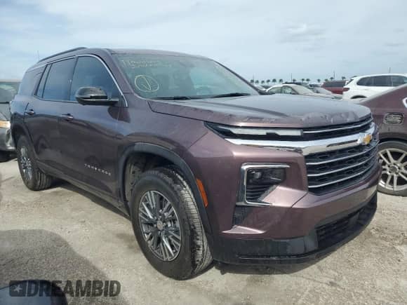 2024 Chevrolet Traverse FWD LT z VIN 1GNERGKS1RJ140849, wystawiony jako Copart lot #75138824 z przebiegiem 7 682 mil mil oraz Nie do naprawy • Non repairable. Historia ofert i sprzedaży dostępna na DreamBid. Obrazek 4.