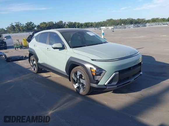 2024 Hyundai Kona Limited с VIN KM8HE3A34RU105978, выставлен на аукционе IAAI как лот 43223647 с пробегом 6 720 миль миль и . История ставок и продаж доступна на DreamBid. Изображение 1.