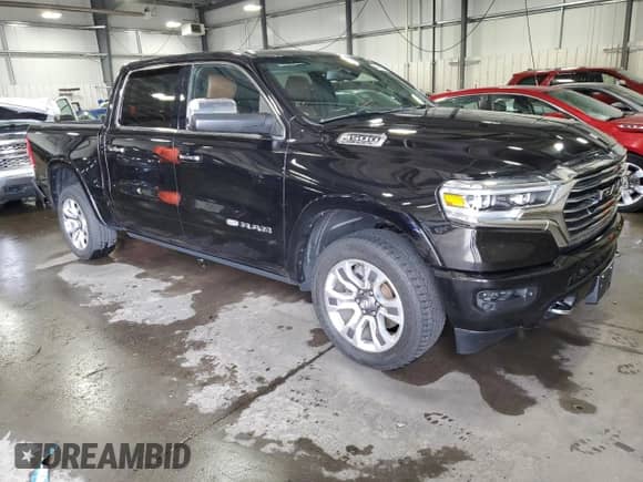 2020 Ram 1500 Longhorn with VIN 1C6SRFKT6LN115127, listed as a Copart auction lot 67561165 with 78,570 mi miles and Salvage title. Bid and sale history available at DreamBid. Image 4.