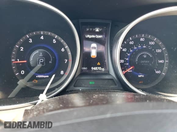 2016 Hyundai Santa Fe with VIN 5XYZWDLA7GG366267, listed as a Copart auction lot 66342425 with 94,870 mi miles and Clean title. Bid and sale history available at DreamBid. Image 9.