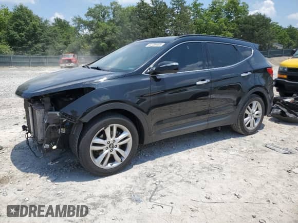 2013 Hyundai Santa Fe Sport with VIN 5XYZU3LA2DG101736, listed as a Copart auction lot 62736405 with 136,578 mi miles and Salvage title. Bid and sale history available at DreamBid. Image 1.