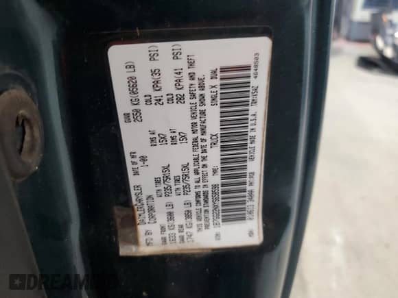 2000 Dodge Dakota Sport with VIN 1B7GG22NXYS658598, listed as a Copart auction lot 66630015 with 142,502 mi miles and Salvage title. Bid and sale history available at DreamBid. Image 12.
