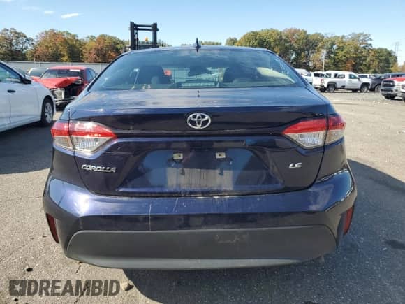 2024 Toyota Corolla LE with VIN 5YFB4MDE2RP166520, listed as a Copart auction lot 89828475 with 39,122 mi miles and Salvage title. Bid and sale history available at DreamBid. Image 6.