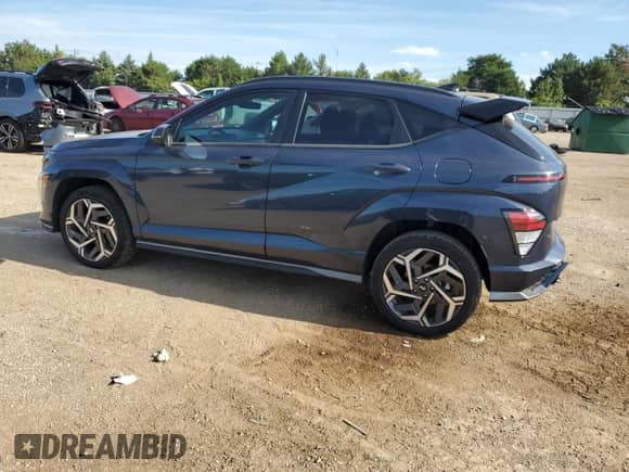 2024 Hyundai Kona N Line с VIN KM8HACA32RU038096, выставлен на аукционе Copart как лот 70781815 с пробегом 35 609 миль миль и Списание • Salvage title. История ставок и продаж доступна на DreamBid. Изображение 2.