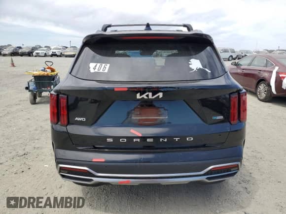 2022 Kia Sorento SX Prestige with VIN KNDRMDLH6N5088261, listed as a Copart auction lot 67133025 with 57,902 mi miles and Salvage title. Bid and sale history available at DreamBid. Image 6.
