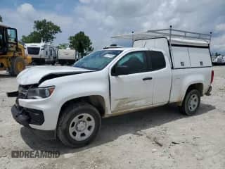 2022 Chevrolet Colorado 2WD Work Truck with VIN 1GCHSBEA4N1143691, listed as a Copart auction lot 63818865 with 64,053 mi miles and Salvage title. Bid and sale history available at DreamBid. Image 1.