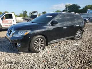 2013 Nissan Pathfinder SL with VIN 5N1AR2MM5DC663373, listed as a Copart auction lot 81801375 with 155,645 mi miles and Salvage title. Bid and sale history available at DreamBid. Image 1.