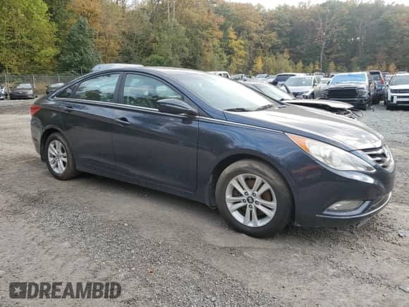 2013 Hyundai Sonata GLS with VIN 5NPEB4AC6DH575423, listed as a Copart auction lot 87028235 with Not provided miles and Salvage title. Bid and sale history available at DreamBid. Image 4.