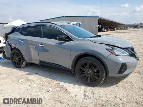 2023 Nissan Murano SV with VIN 5N1AZ2BJ5PC111451, listed as a Copart auction lot 68299565 with 25,548 mi miles and Salvage title. Bid and sale history available at DreamBid. Image 4.