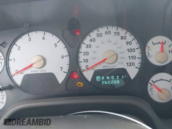 2006 Dodge 1500 ST с VIN 1D7HA18K36J246626, выставлен на аукционе IAAI как лот 42980660 с пробегом 260 208 миль миль и . История ставок и продаж доступна на DreamBid. Изображение 7.