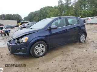 2016 Chevrolet Sonic LT with VIN 1G1JC6SG1G4121379, listed as a Copart auction lot 80841695 with 105,463 mi miles and Salvage title. Bid and sale history available at DreamBid. Image 1.