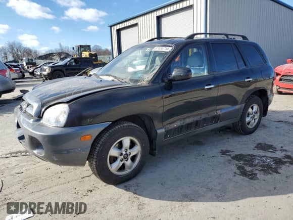 2005 Hyundai Santa Fe GLS with VIN KM8SC73E95U945251, listed as a Copart auction lot 87434714 with 140,560 mi miles and Salvage title. Bid and sale history available at DreamBid. Image 1.