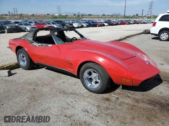1973 Chevrolet Corvette с VIN 1Z37T3S409288, выставлен на аукционе Copart как лот 67981425 с пробегом Не указан миль и Списание • Salvage title. История ставок и продаж доступна на DreamBid. Изображение 4.