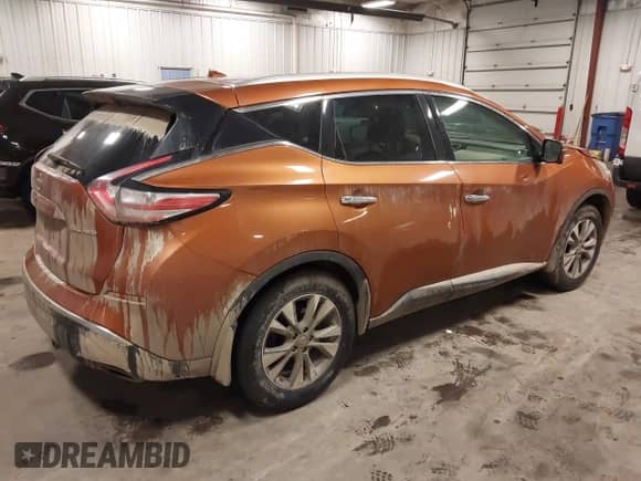 2015 Nissan Murano Platinum with VIN 5N1AZ2MH7FN282814, listed as a IAAI auction lot 41719983 with 220,000 mi miles and . Bid and sale history available at DreamBid. Image 4.